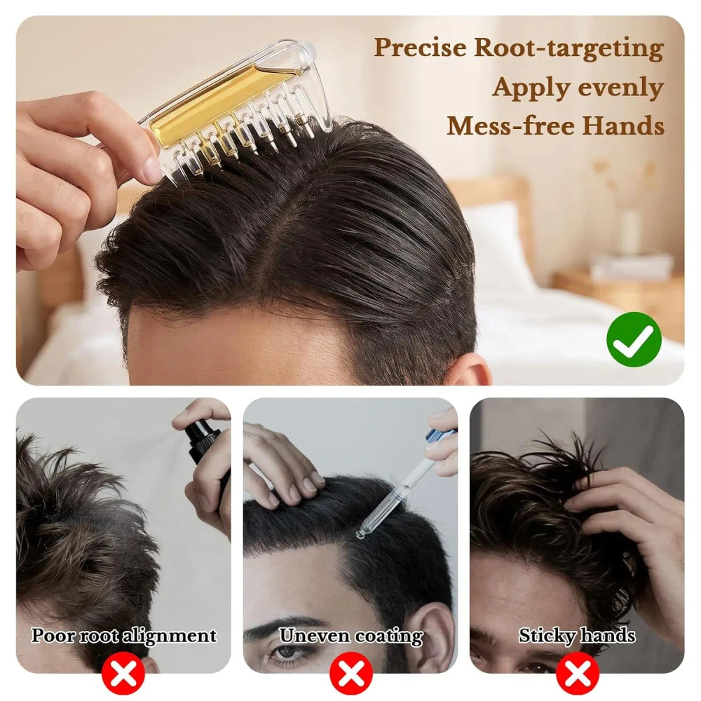 Scalp Oil Applicator Massage Comb