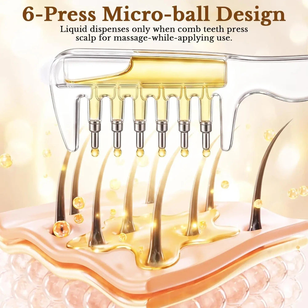Scalp Oil Applicator Massage Comb