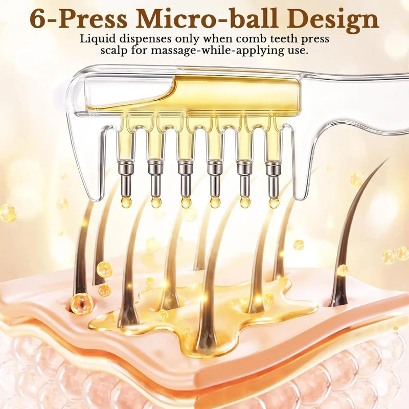 Scalp Oil Applicator Massage Comb